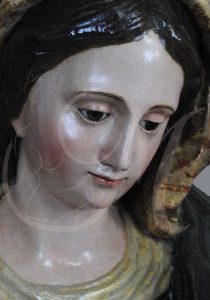 Detalle Rostro Virgen - DESPUÉS