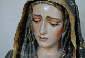 Detalle Rostro Virgen - ANTES